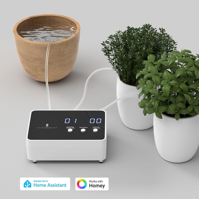 THIRDREALITY Zigbee Smart Watering Kit for Potted Plants, Indoor Plant Watering System, Hub Required, Compatible with Echo Devices with Zigbee Hub Built-in, Home Assistant, SmartThings, Hubitat, Homey - Image 2